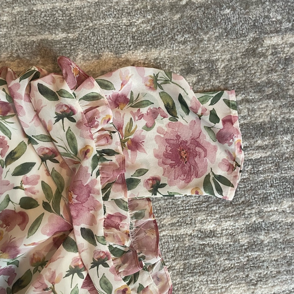 Dainty Jewells Elegant Pink Floral Dress - Picture 6 of 6